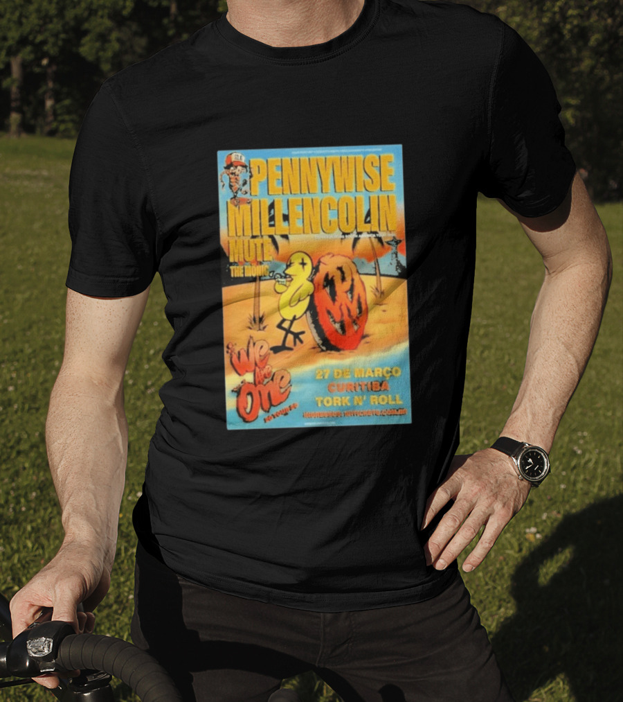 Pennywise Millencolin Mute The Menzingers We Are One Tour March 27 Curitiba Tork 'n' Roll T-Shirt