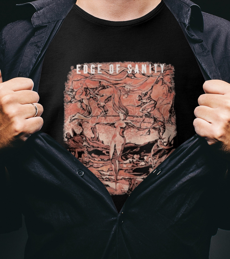 Edge Of Sanity Twilight Dance With Abstract Figures T-Shirt