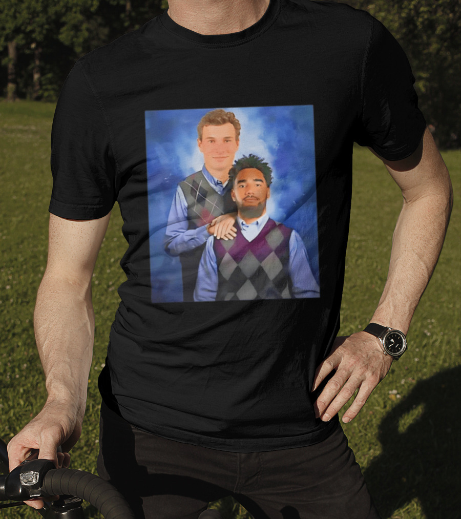 Elijah Sarratt Fernando Mendoza Step Brothers Argyle Sweater Photo T-Shirt