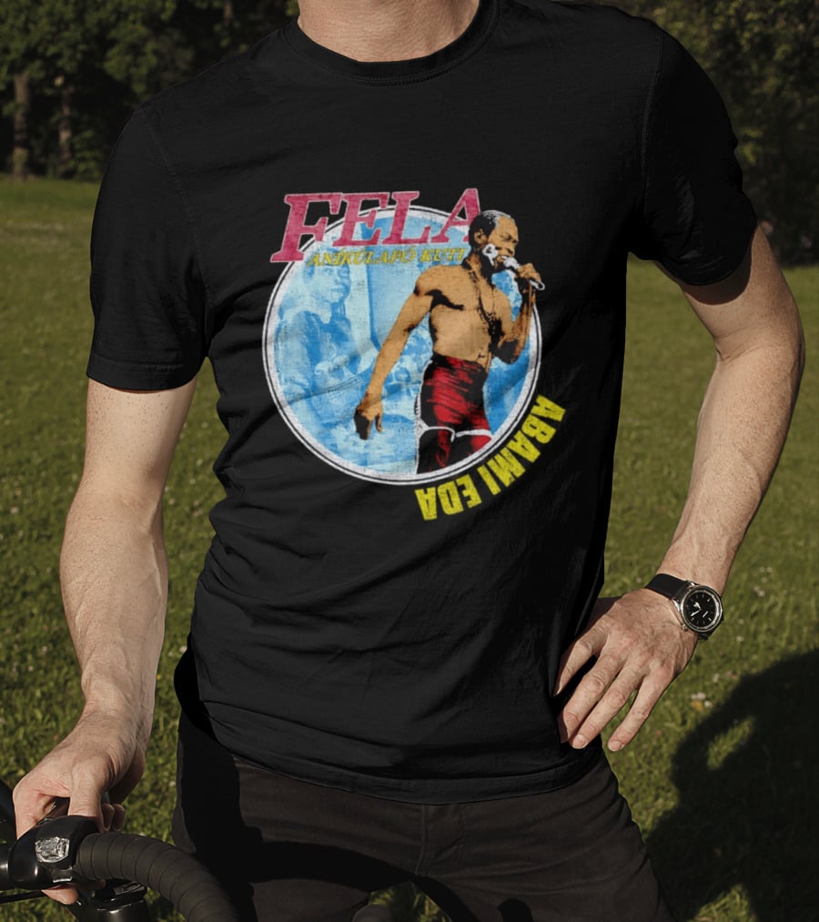 Fela Anikulapo Kuti Abami Eda Music Legend Circle T-Shirt