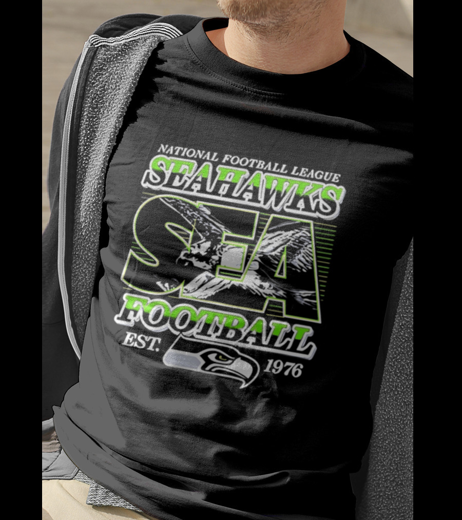 National Football League Seahawks SEA Football Est 1976 T-Shirt