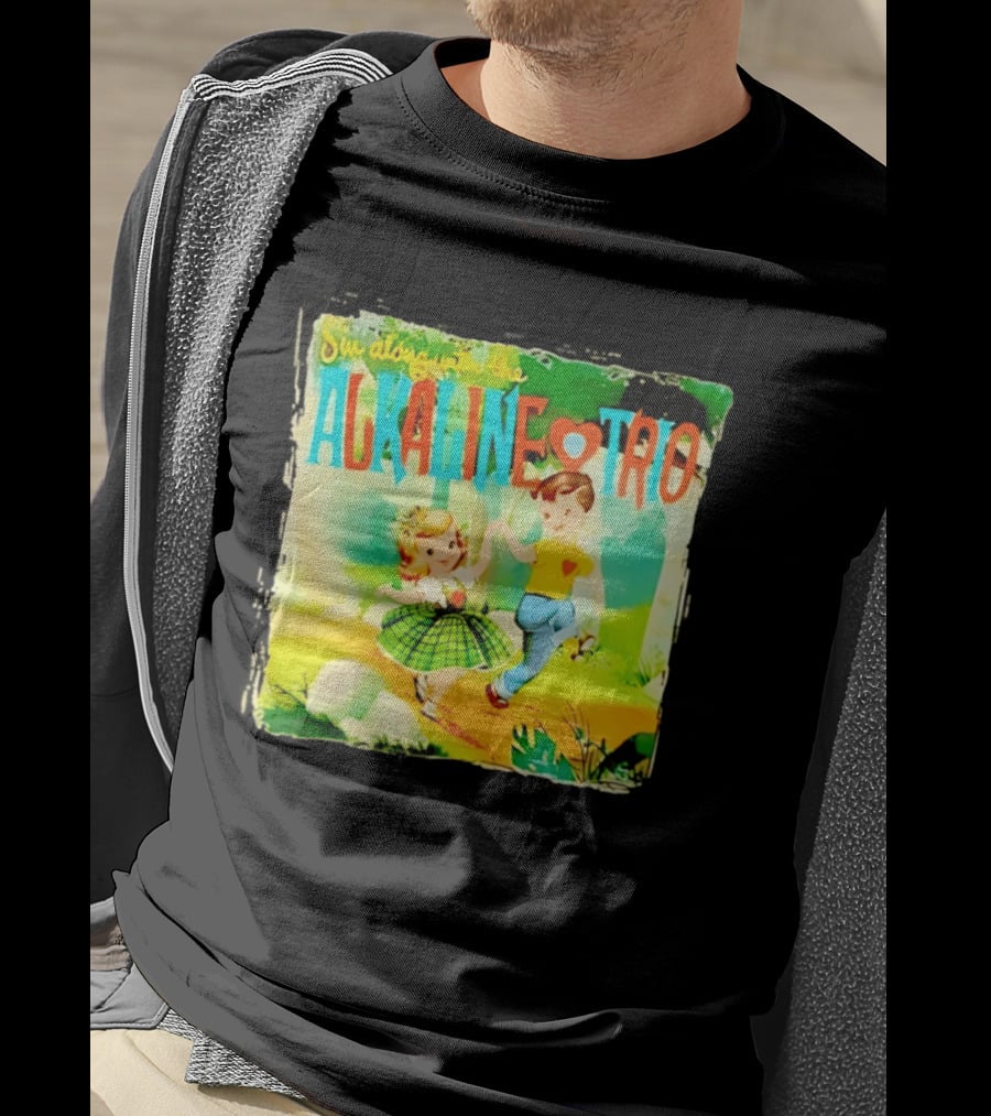 Sin Along With The Alkaline Trio Vintage Cartoon T-Shirt