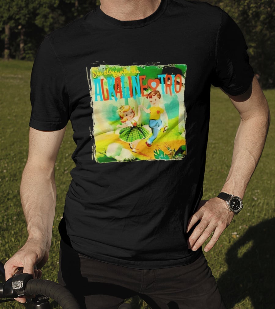 Sin Along With The Alkaline Trio Vintage Cartoon T-Shirt