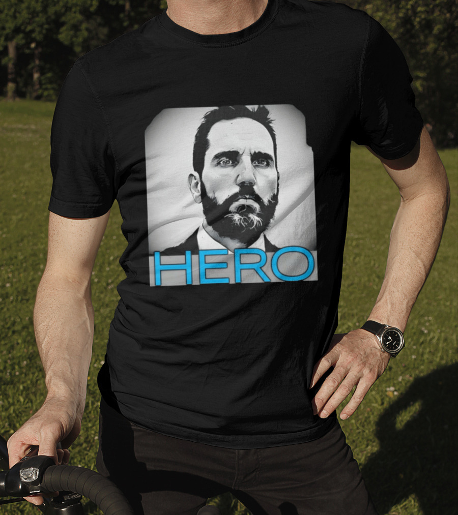 Jack Smith Hero Portrait Black And White T-Shirt