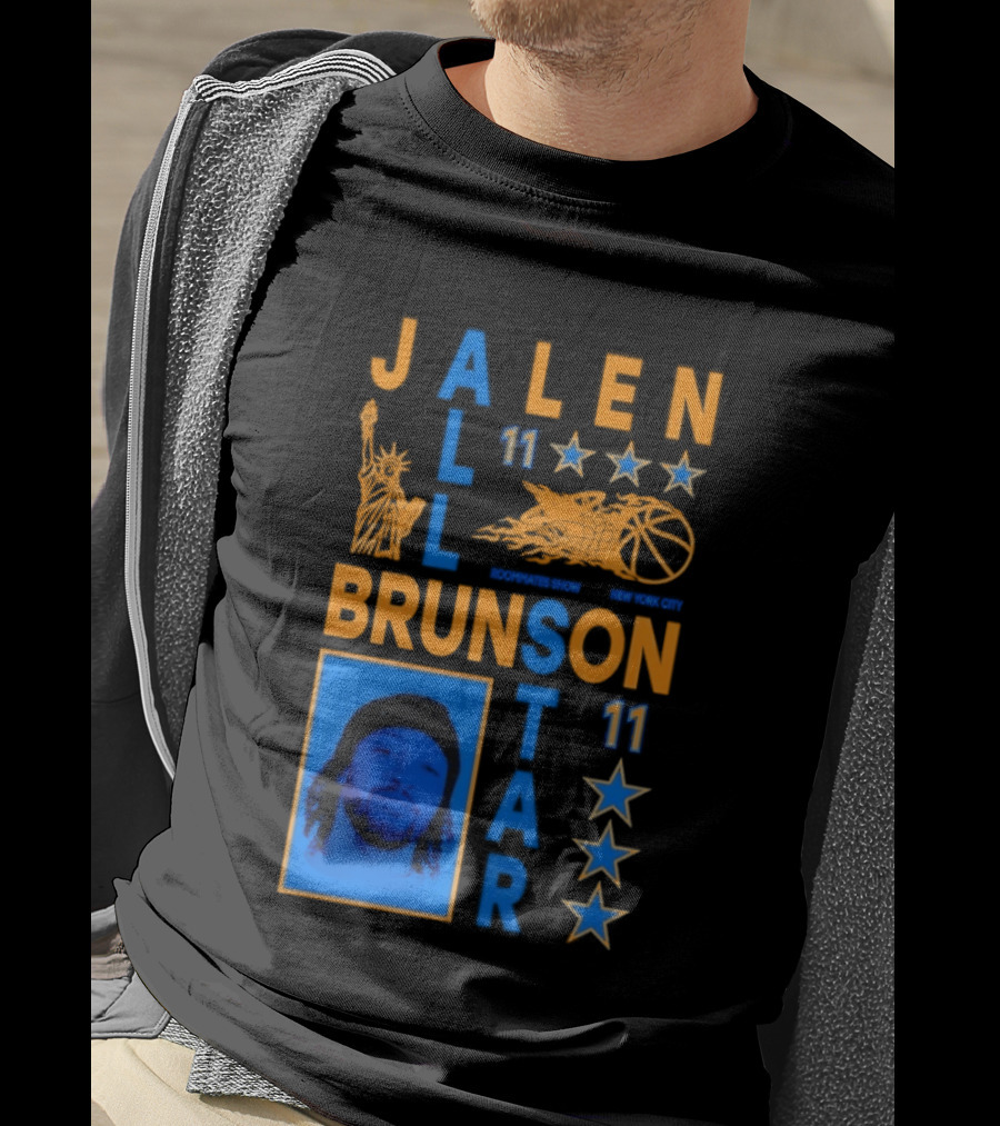Jalen Brunson 11 NY Knicks All Star Basketball Stars T-Shirt