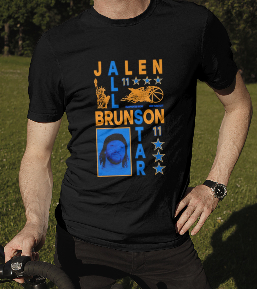 Jalen Brunson 11 NY Knicks All Star Basketball Stars T-Shirt