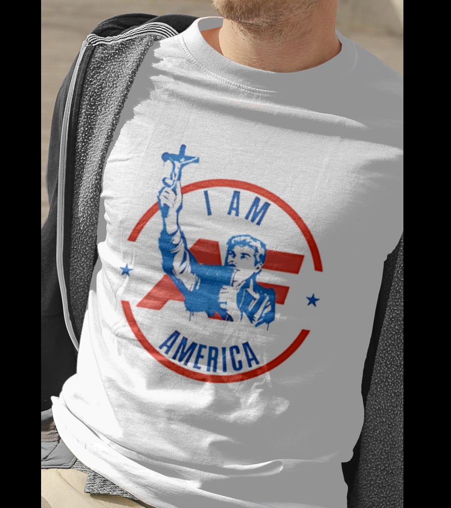I AM America First Crucifix AF T-Shirt