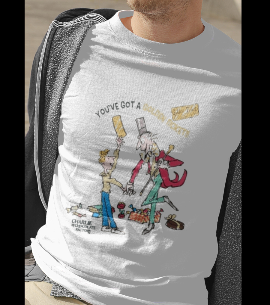 Wonka Golden Ticket Charlie And The Chocolate Factory T-Shirt
