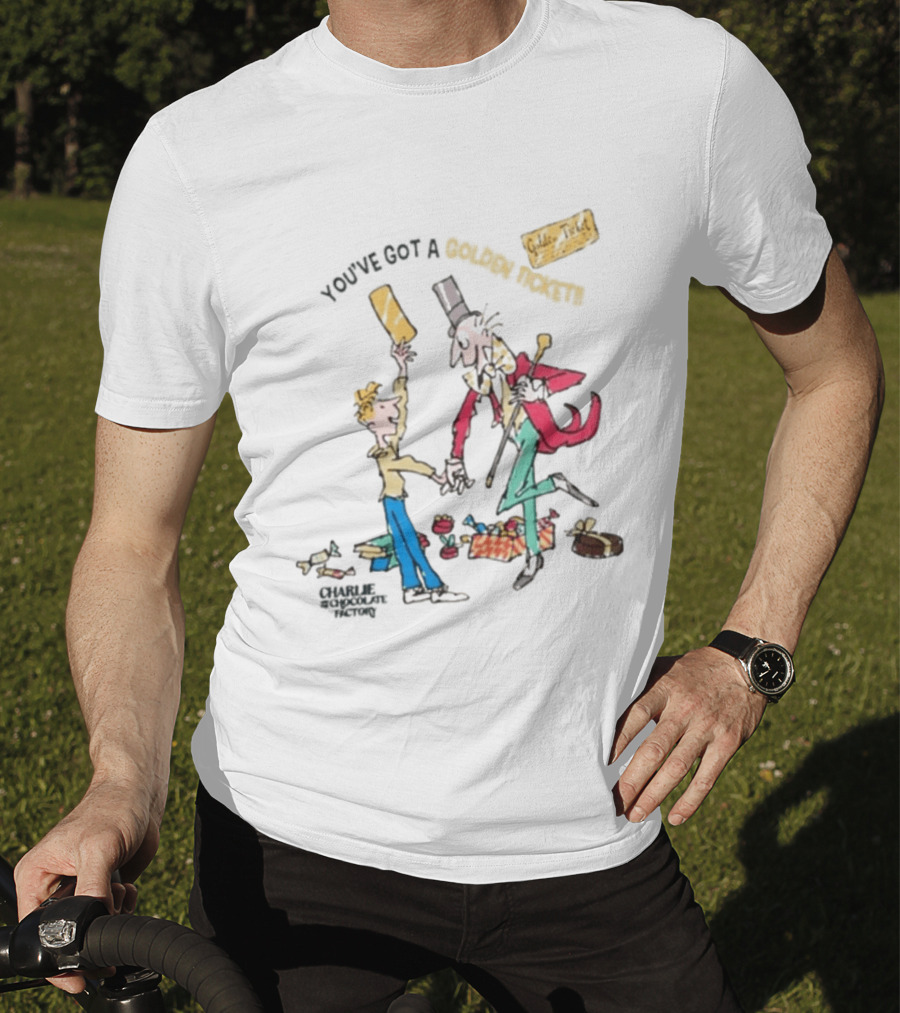 Wonka Golden Ticket Charlie And The Chocolate Factory T-Shirt