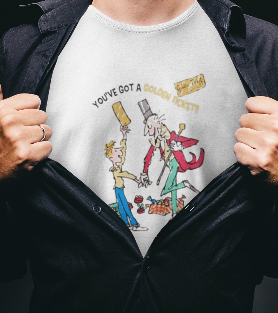 Wonka Golden Ticket Charlie And The Chocolate Factory T-Shirt