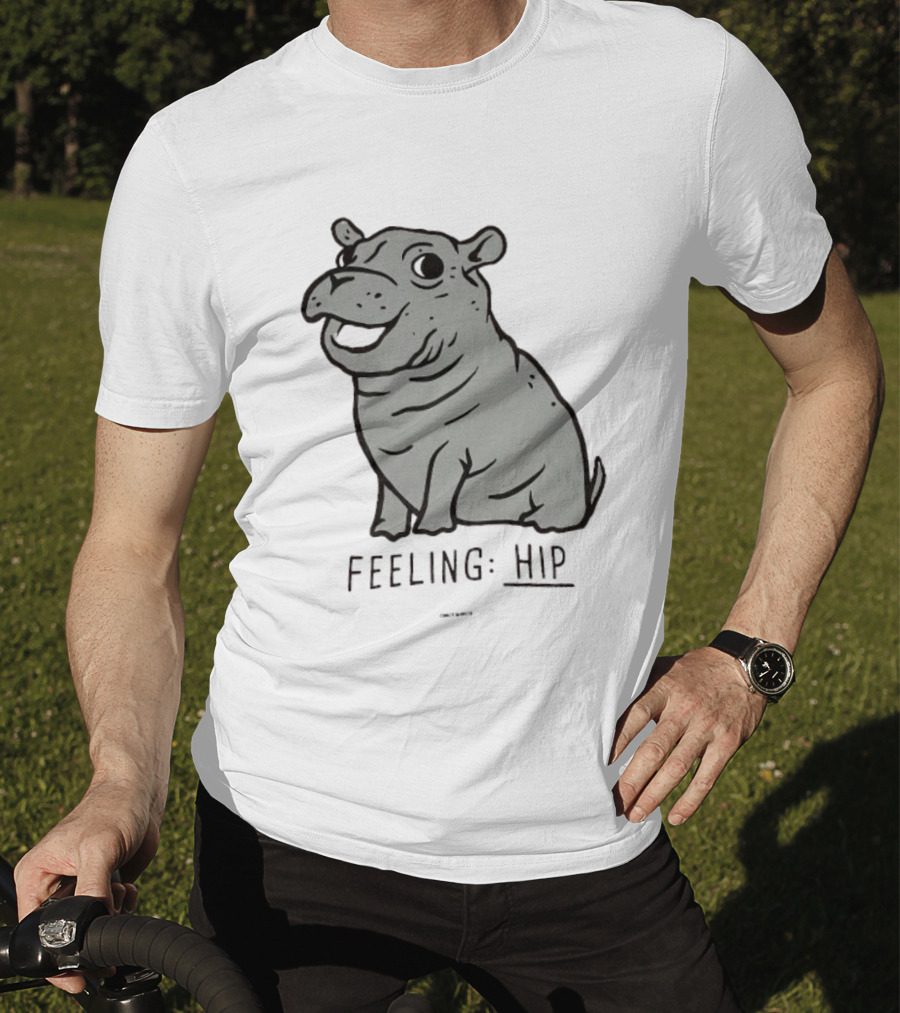 Feeling Hip Teamfiona Hippo Cute Cartoon T-Shirt