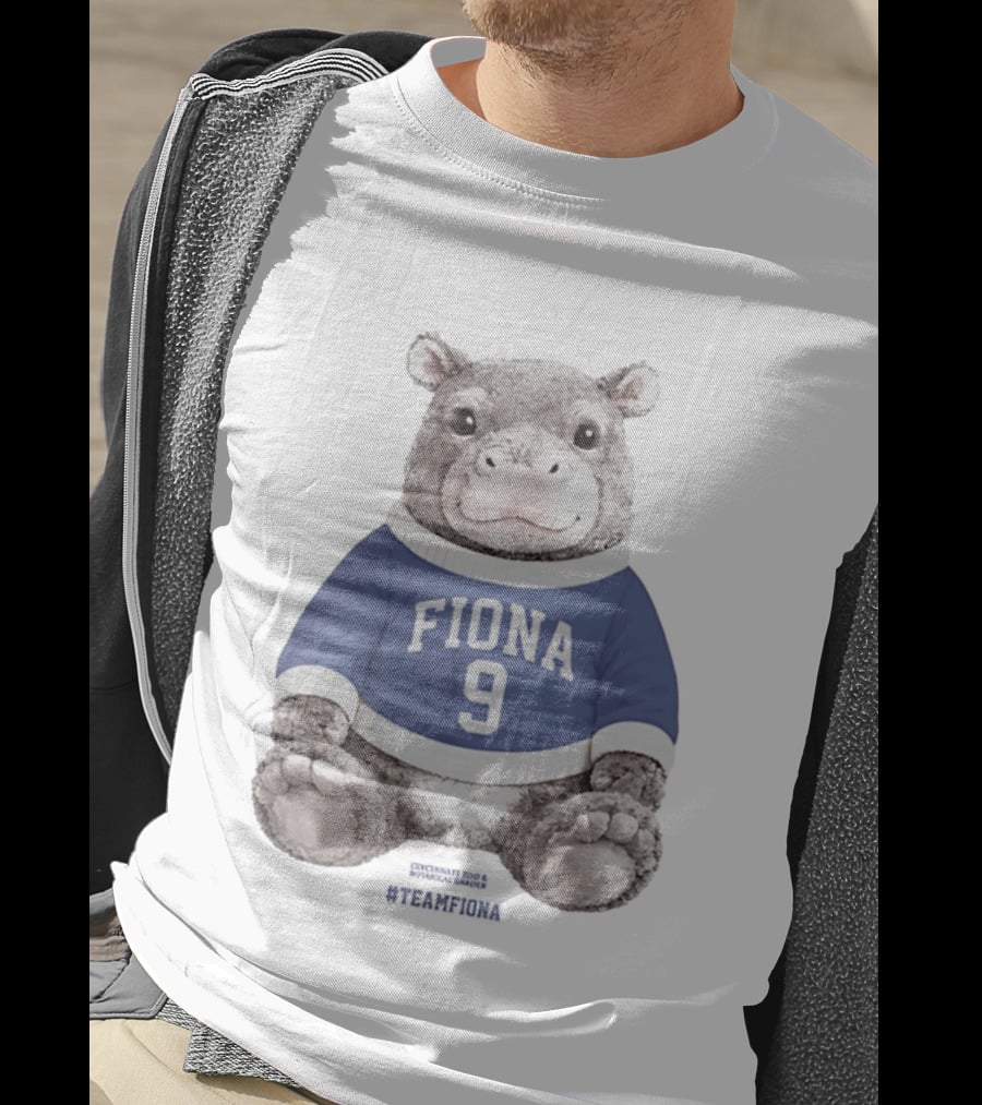 Fiona 9 Hippo Stuffie Birthday Blue Sweater T-Shirt