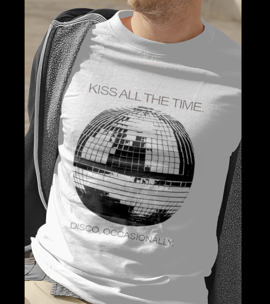 Kiss All The Time Disco Occasionally Disco Ball T-Shirt