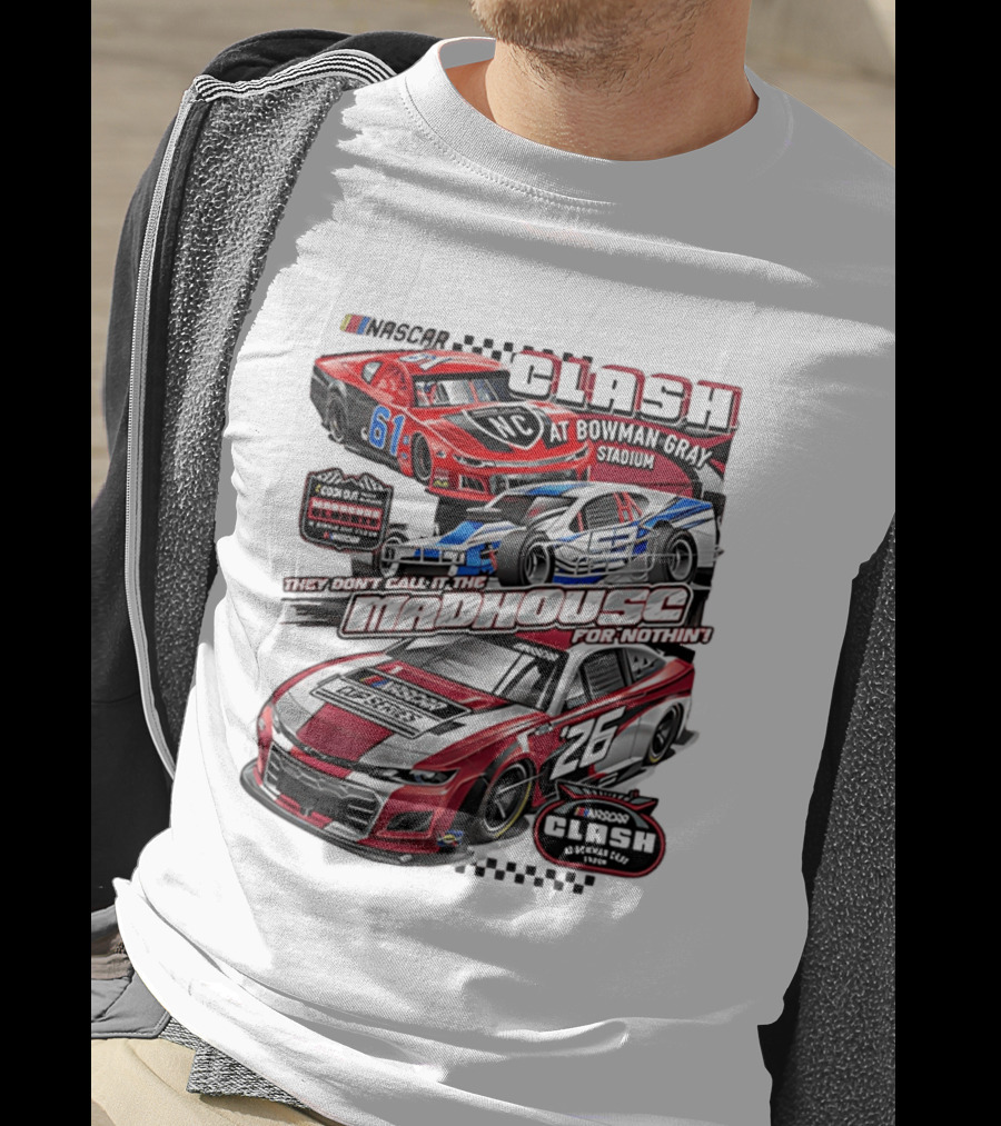 NASCAR Clash At Bowman Gray Stadium 2026 Madhouse Racing Event T-Shirt