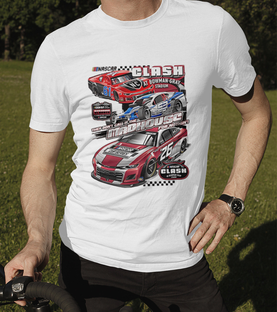 NASCAR Clash At Bowman Gray Stadium 2026 Madhouse Racing Event T-Shirt