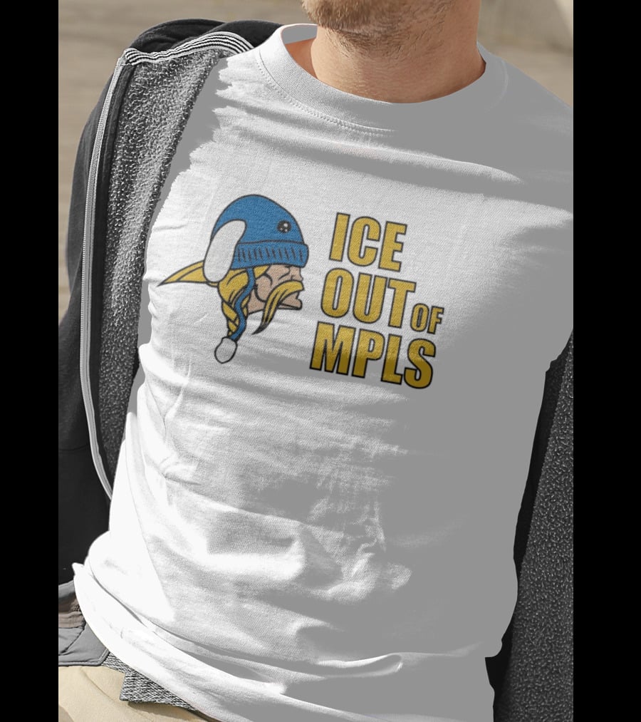 ICE Out Of MPLS Minnesota Vikings Fan T-Shirt
