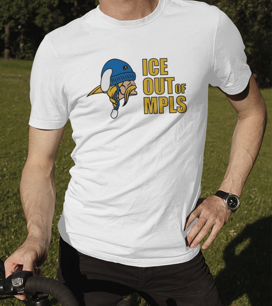 ICE Out Of MPLS Minnesota Vikings Fan T-Shirt