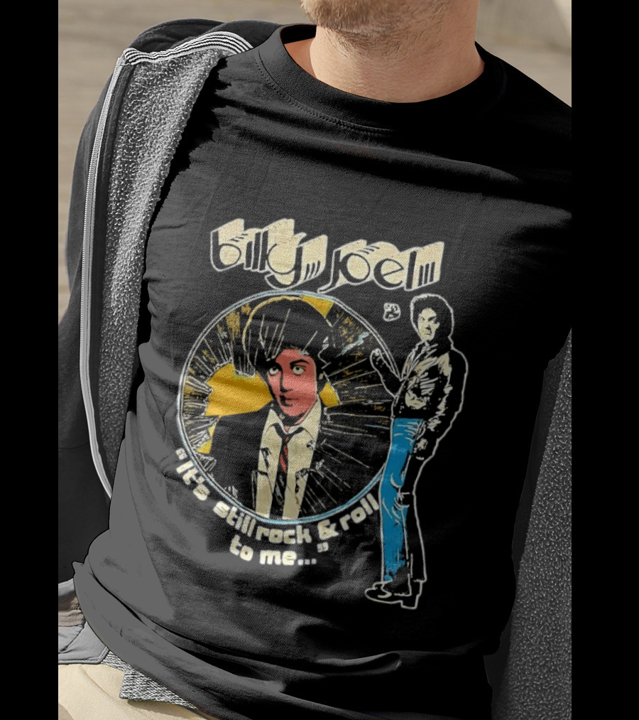 Billy Joel It's Still Rock And Roll To Me Retro Style Music T-Shirt