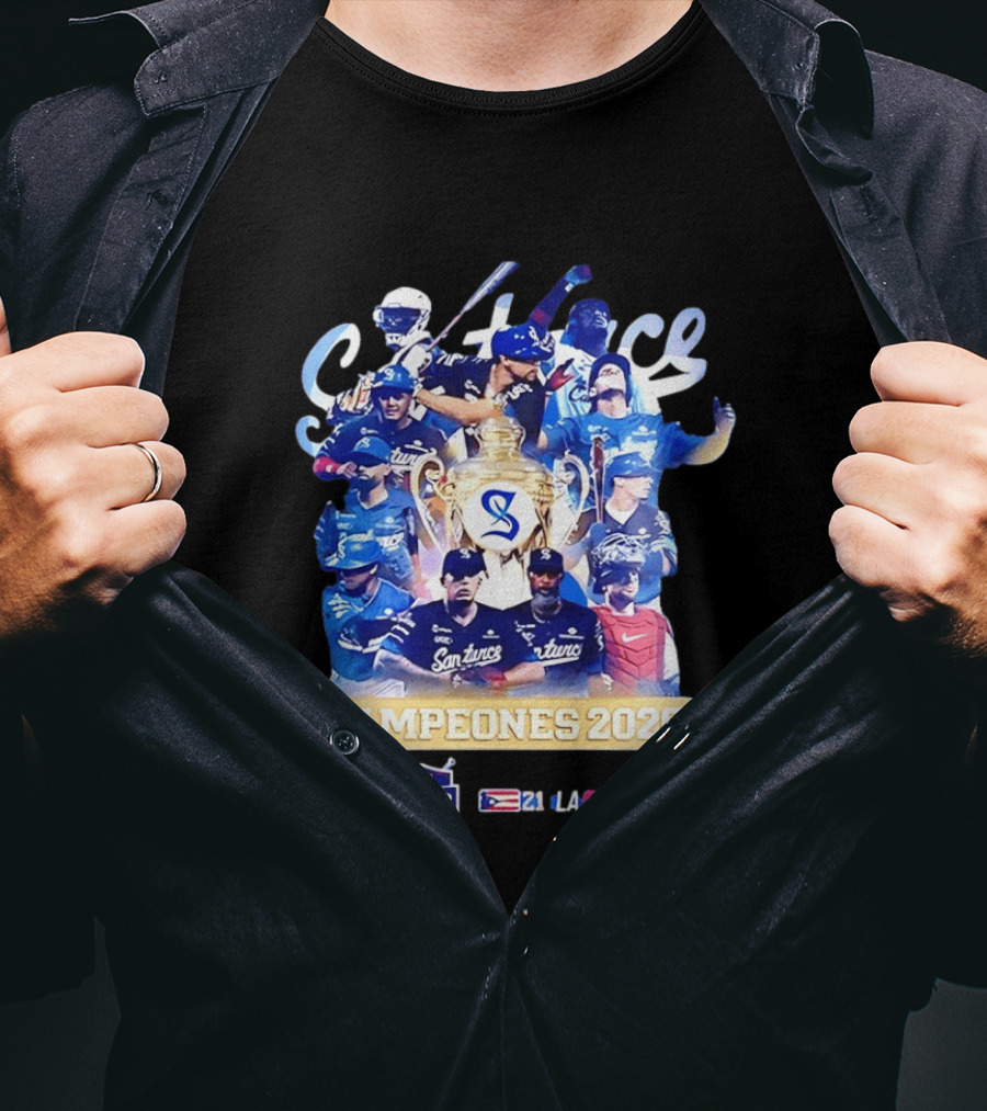 Cangrejeros De Santurce Campeones 2026 LBPRC Customized Team Celebration T-Shirt