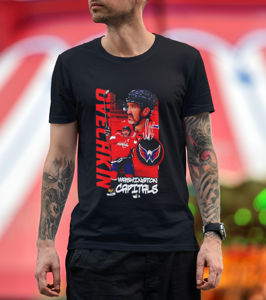 Washington Capitals Ovechkin NHL Hockey Playmaker Team Captain T-Shirt