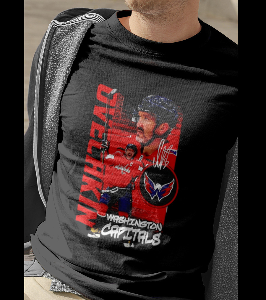 Washington Capitals Ovechkin NHL Hockey Playmaker Team Captain T-Shirt