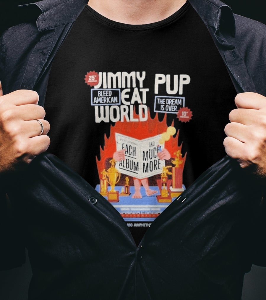 Jimmy Eat World Pup Bleed American The Dream Is Over Performing Each Album And Much More 25 Toronto T-Shirt