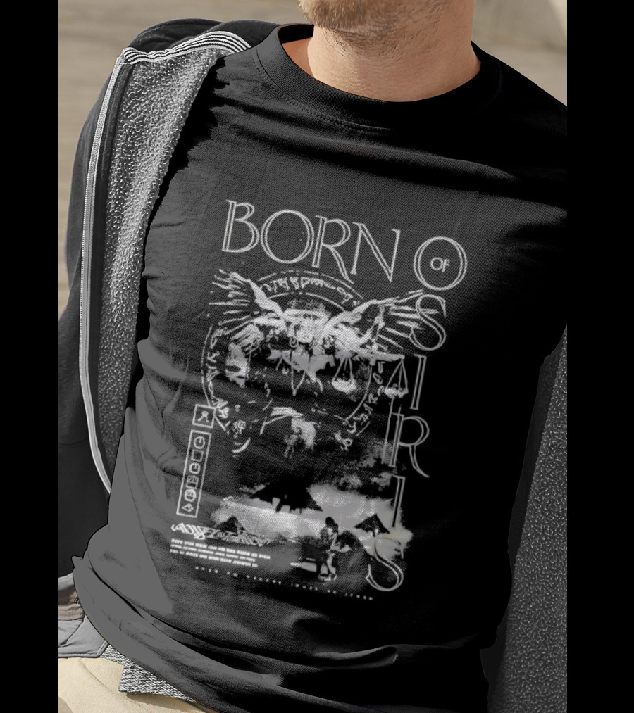 Born Of Osiris Waves Over Stranger Things Dark Synthwave T-Shirt