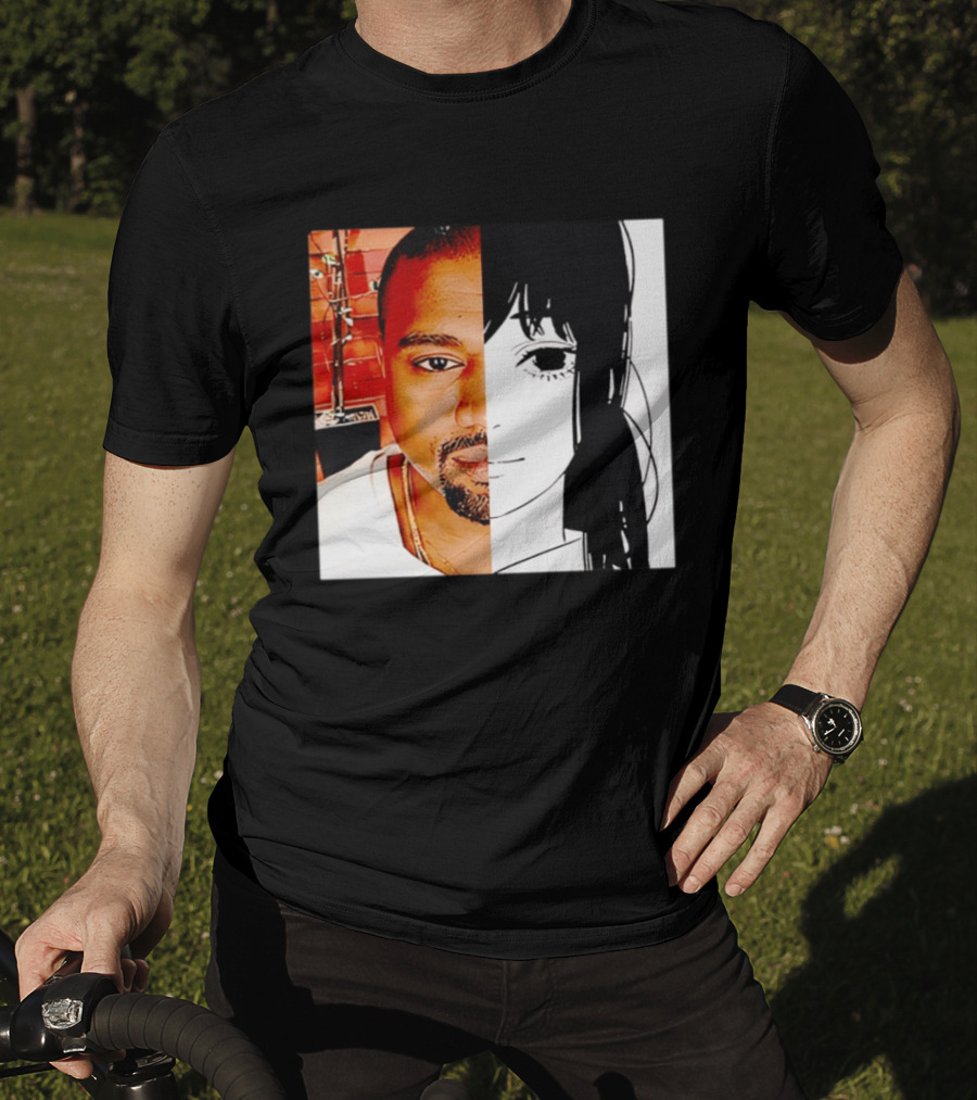 Chainsaw Man Asa Mitaka Kanye West YeAsa Split Face T-Shirt