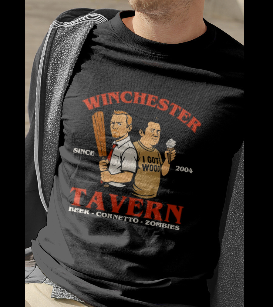 Winchester Tavern Beer Cornetto Zombies Since 2004 T-Shirt