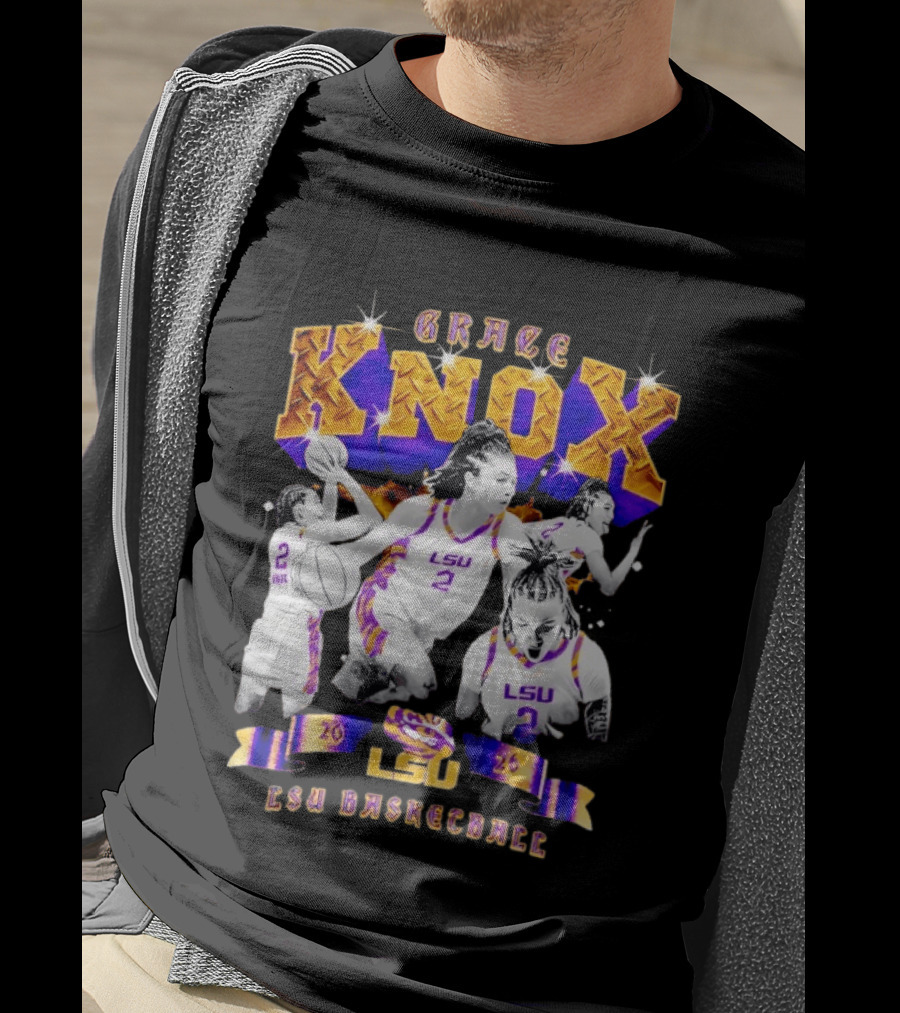 Grace Knox LSU Basketball 2026 90s T-Shirt