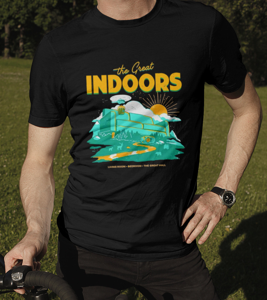 The Great Indoors Living Room Bedroom The Great Hall Couch Nature Sun T-Shirt