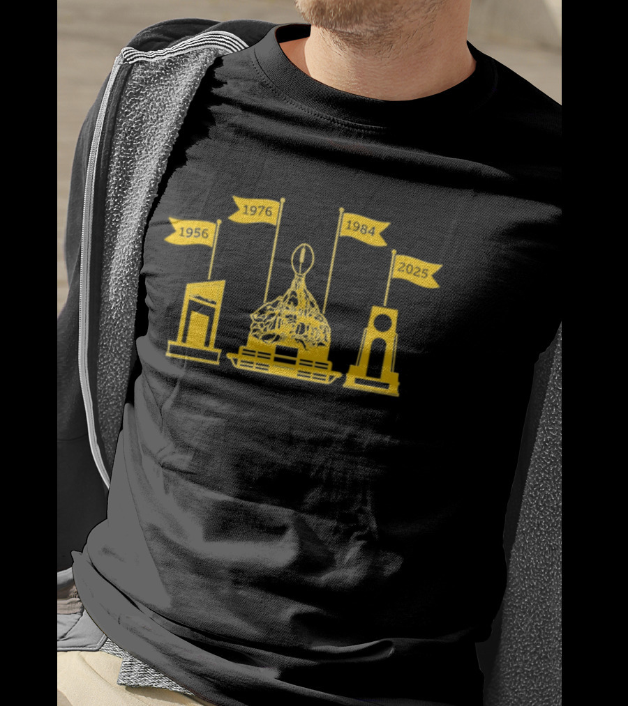 The Trophy Case 1956 1976 1984 Montana State Bobcats T-Shirt