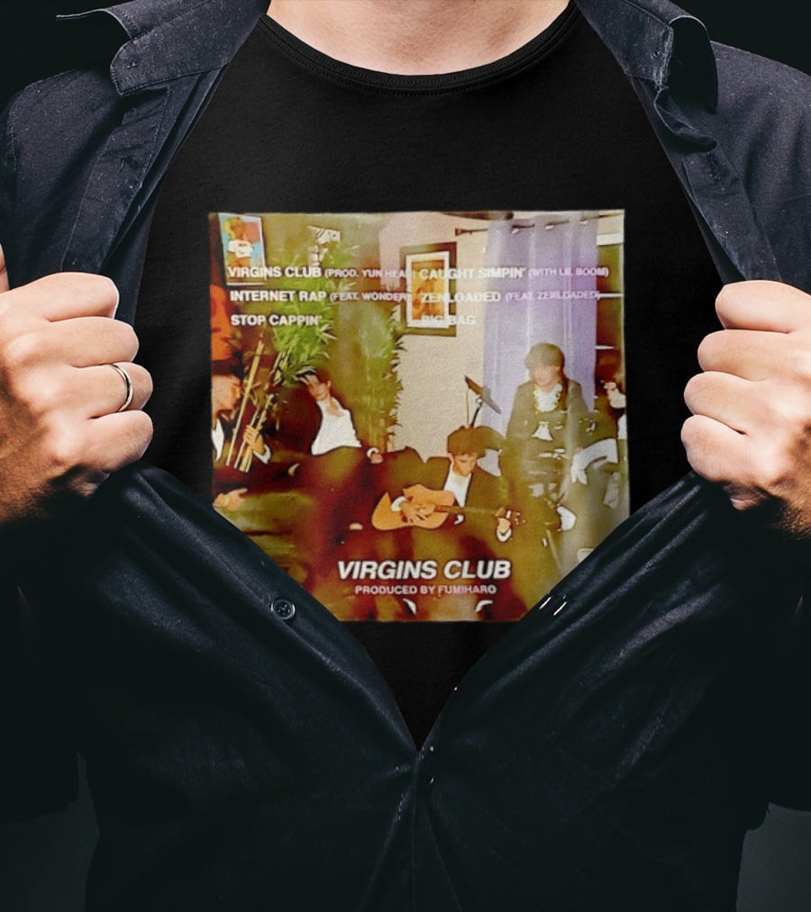 Virgins Club EP Caught Simpin Internet Rap Stop Cappin Produced By Fumiharo T-Shirt