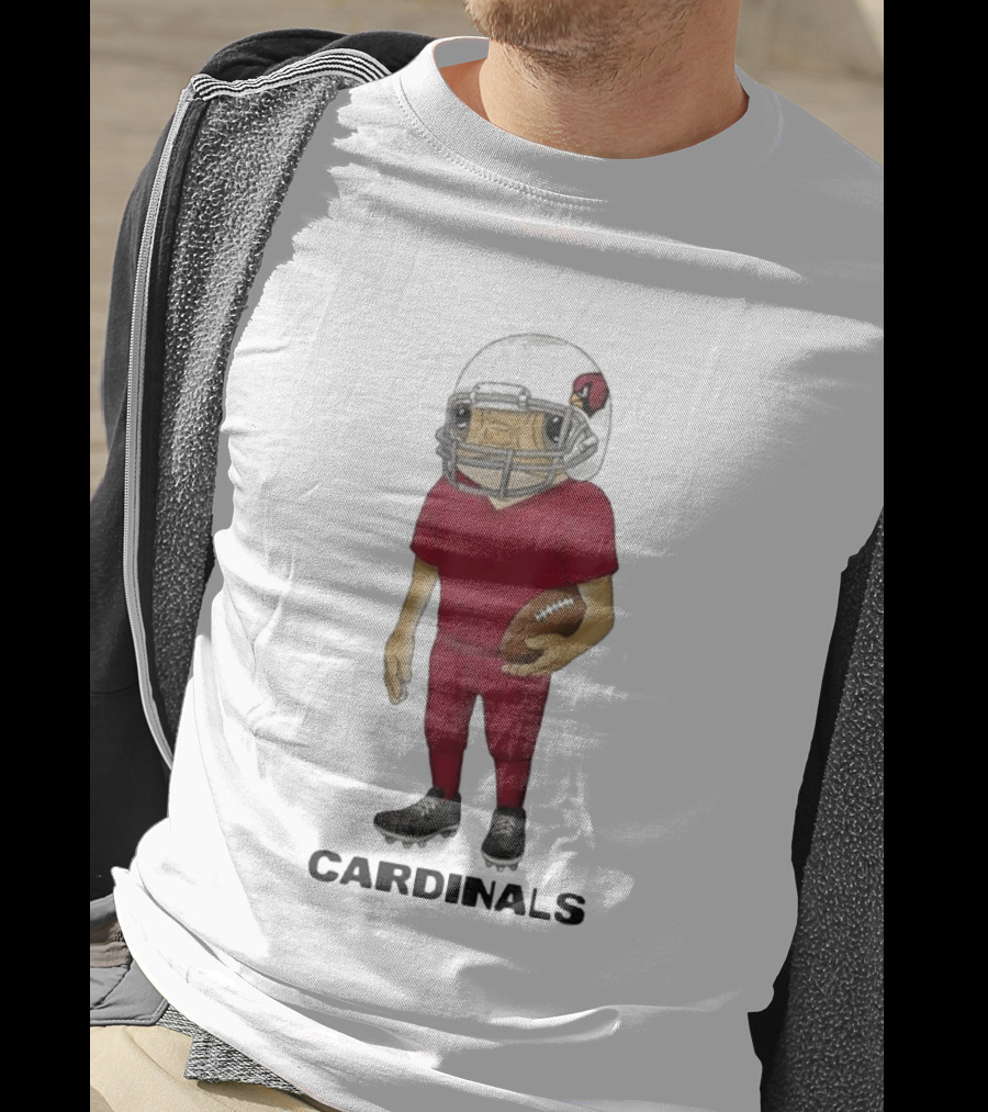 Arizona Cardinals Football Character Bad Bunny Helmet T-Shirt