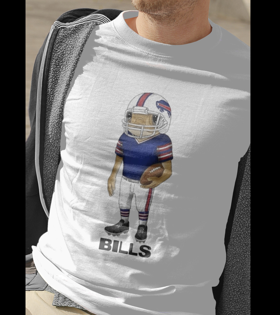 Bad Bunny Buffalo Bills Concho Animated Football Player T-Shirt