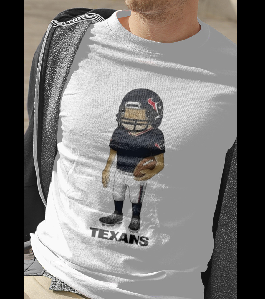 Bad Bunny Houston Texans Football Helmet Concho T-Shirt