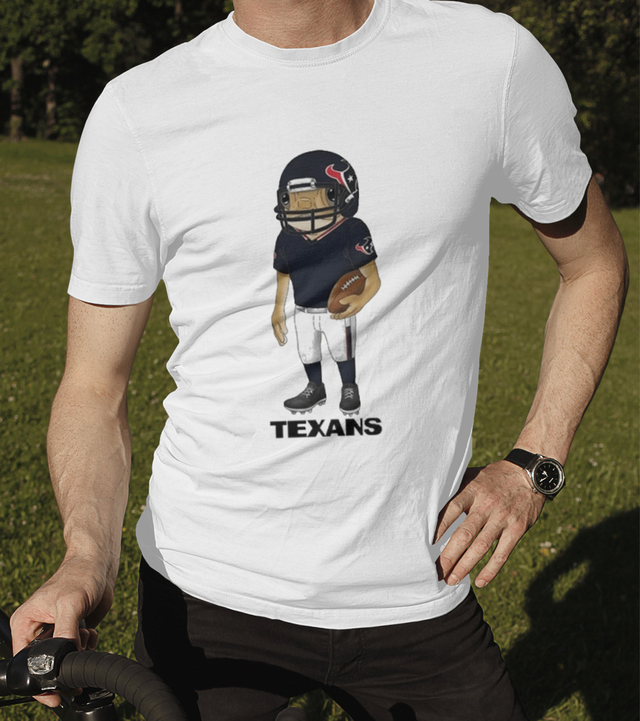 Bad Bunny Houston Texans Football Helmet Concho T-Shirt