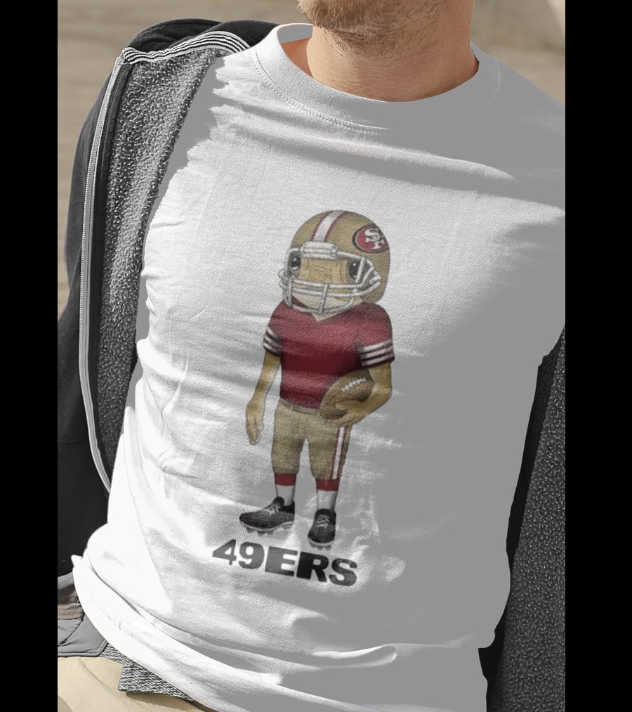 Bad Bunny San Francisco 49ers Football Helmet T-Shirt