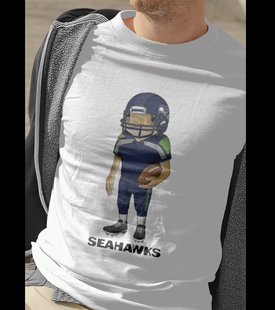 Bad Bunny Seattle Seahawks Concho Helmet Seahawks Football Player T-Shirt