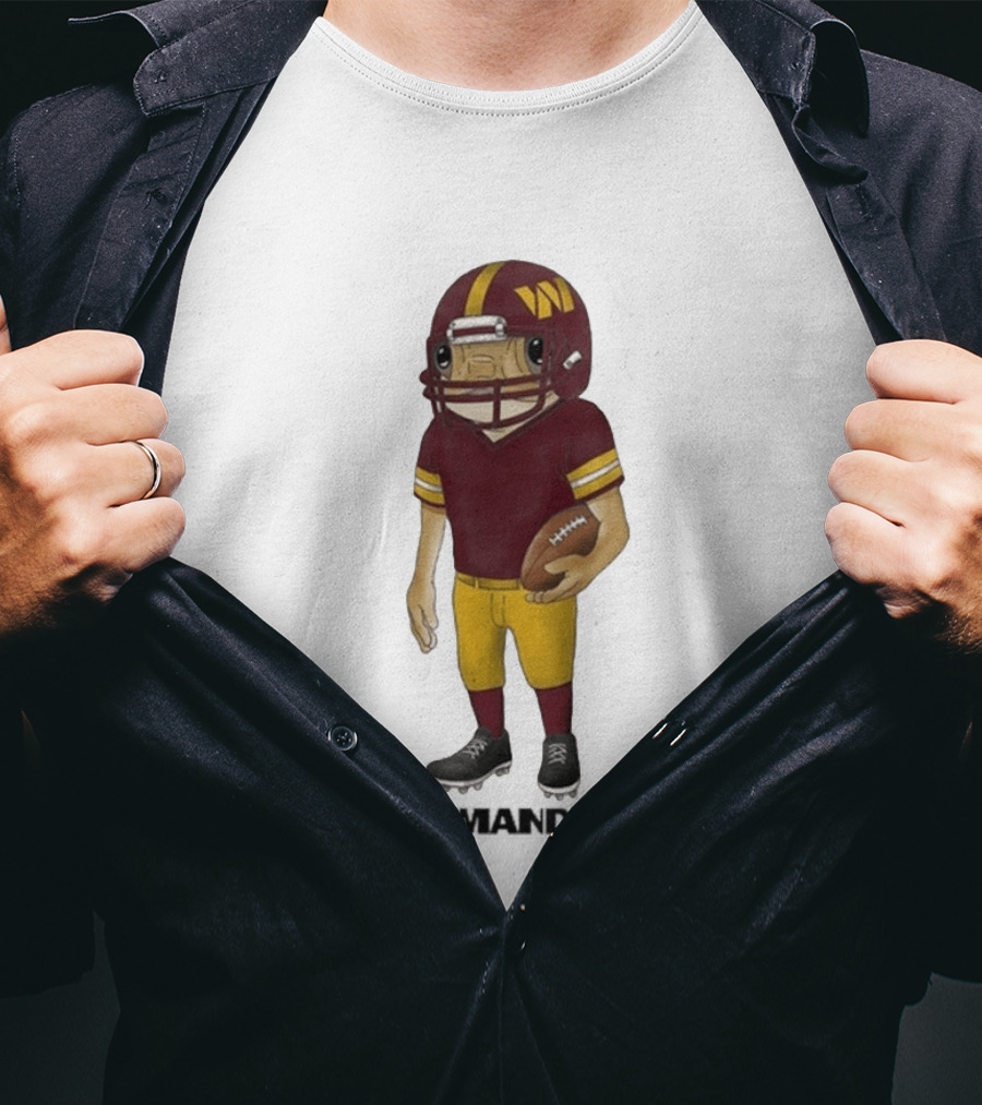 Bad Bunny Commanders Football Helmet T-Shirt