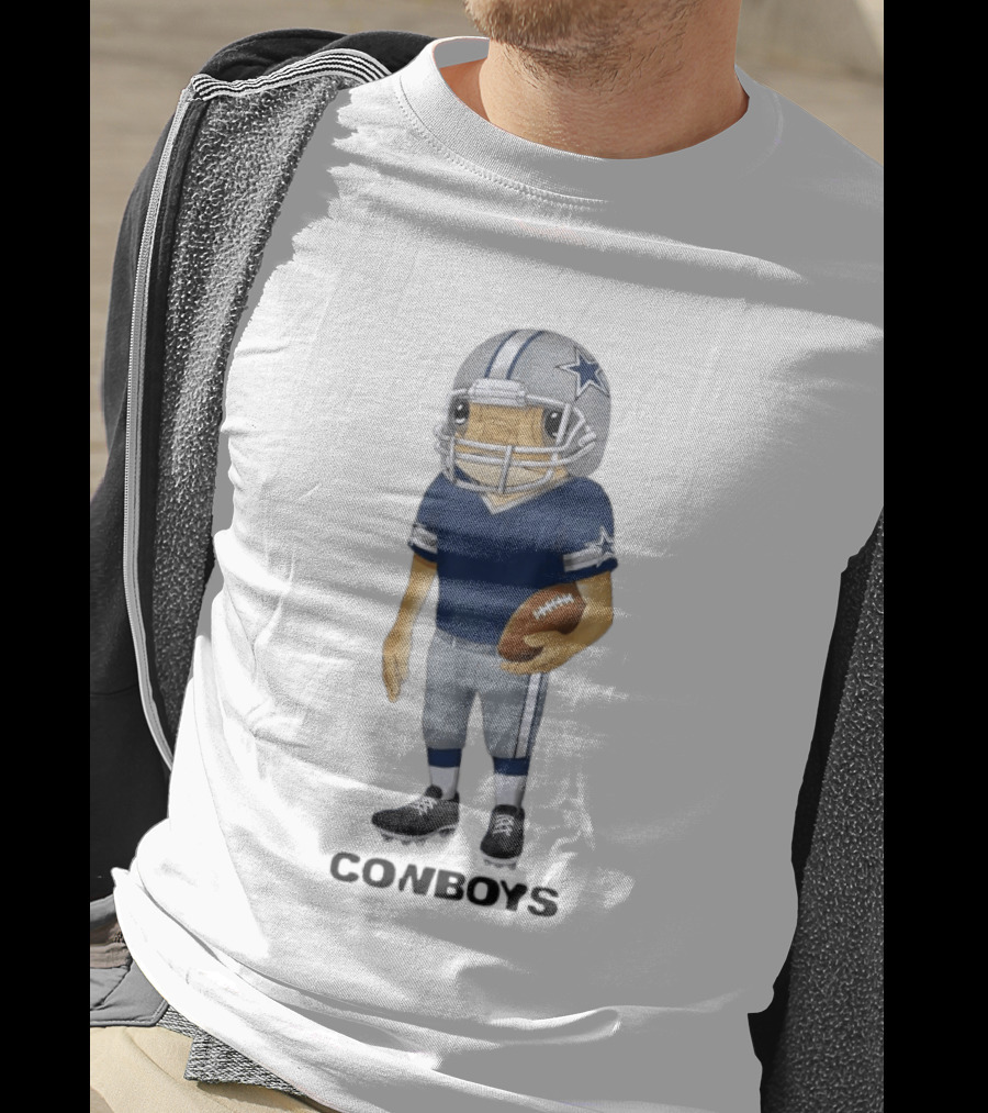 Bad Bunny X Dallas Cowboys Concho Football Player Cowboys T-Shirt