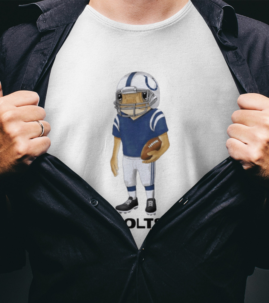 Bad Bunny X Indianapolis Colts Concho Football Player T-Shirt