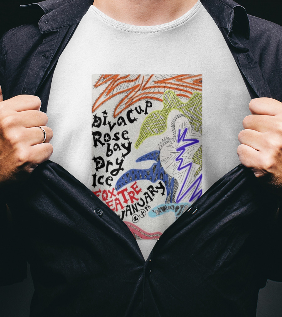 Diva Cup Rosebay Dry Ice Fox Theatre January 24th Boulder CO Doors At Seven T-Shirt