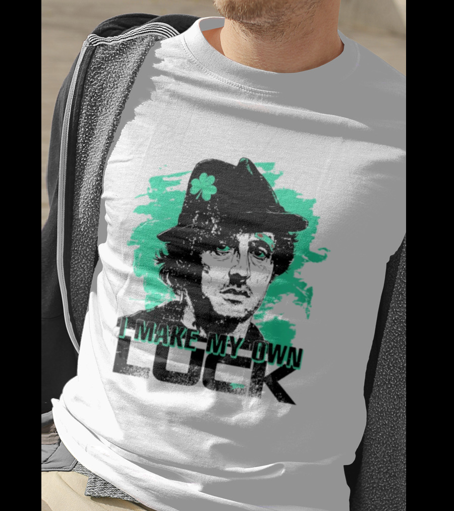I Make My Own Luck Shamrock Hat Rocky T-Shirt