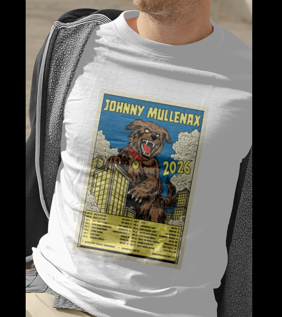 Johnny Mullenax 2026 Tour Monster Austin Key West Houston Jacksonville San Diego Savannah Springfield Sutton T-Shirt