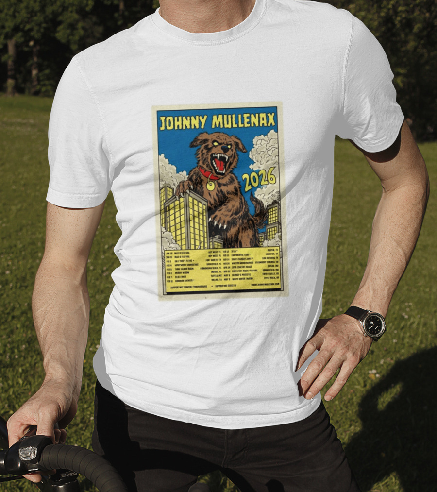 Johnny Mullenax 2026 Tour Monster Austin Key West Houston Jacksonville San Diego Savannah Springfield Sutton T-Shirt