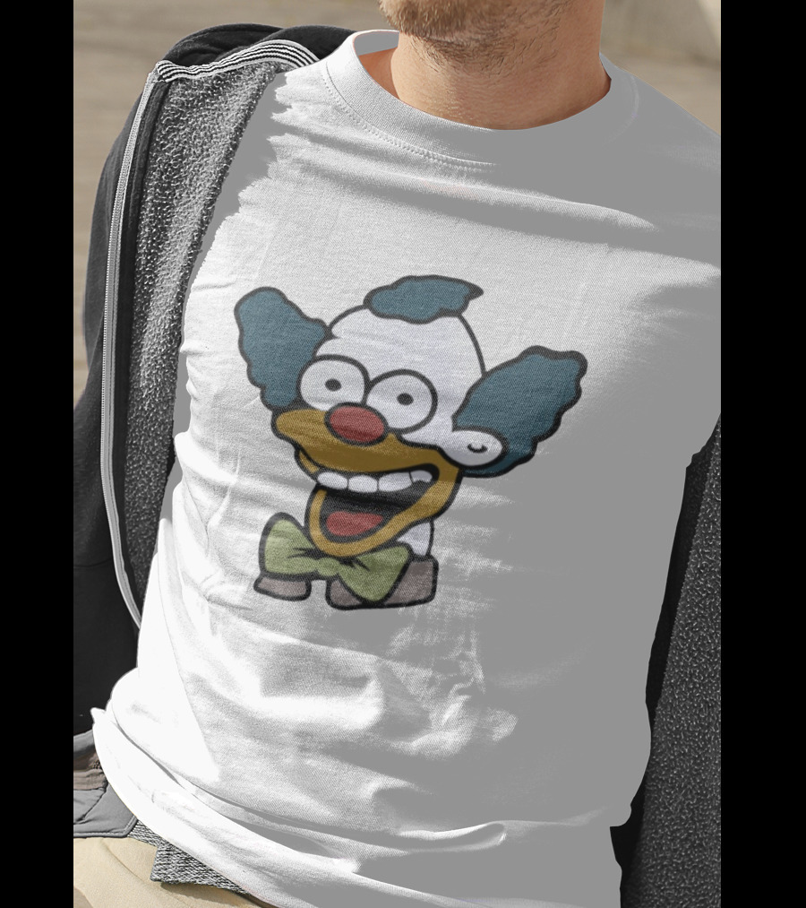 Krusty The Clown Smiling Face Cartoon T-Shirt
