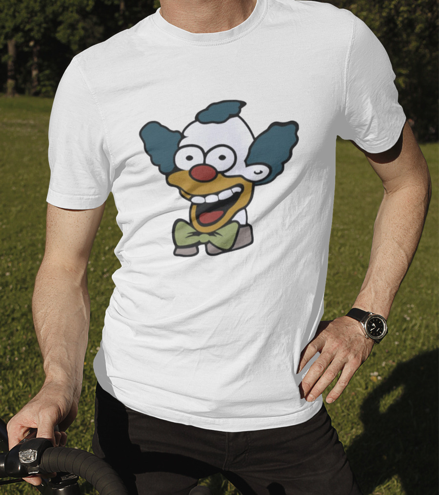 Krusty The Clown Smiling Face Cartoon T-Shirt