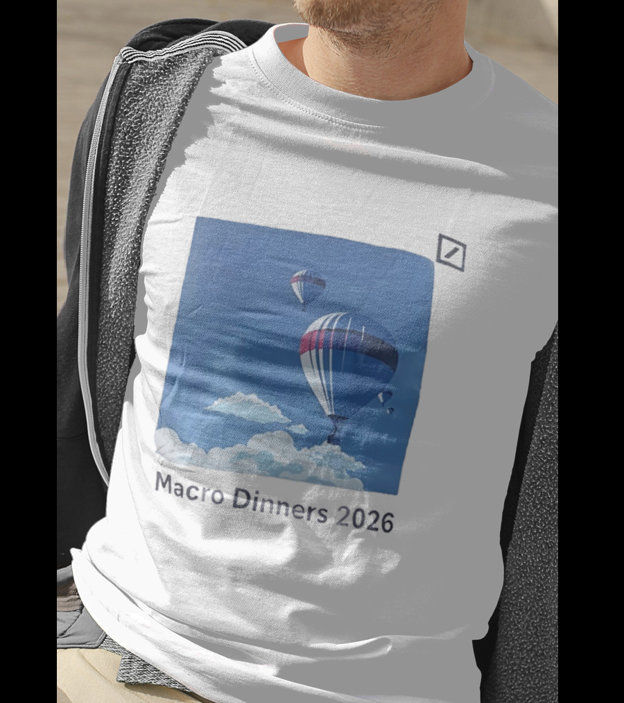 Macro Dinners 2026 Blue Sky Hot Air Balloons T-Shirt