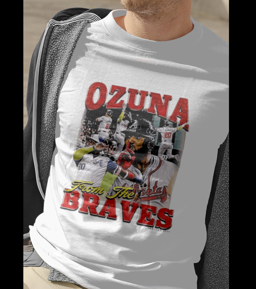 Ozuna Atlanta Braves 20 Baseball Celebration T-Shirt